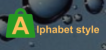 Alphabet style